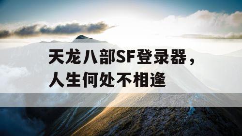 天龙八部SF登录器，人生何处不相逢