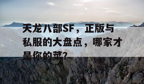 天龙八部SF，正版与私服的大盘点，哪家才是你的菜？