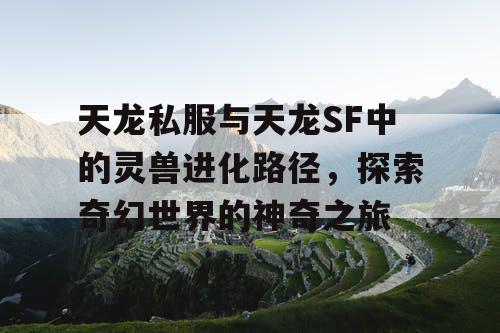 天龙私服与天龙SF中的灵兽进化路径，开启探索奇幻世界的神奇之旅