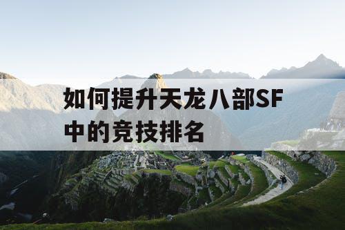 如何提升天龙八部SF中的竞技排名