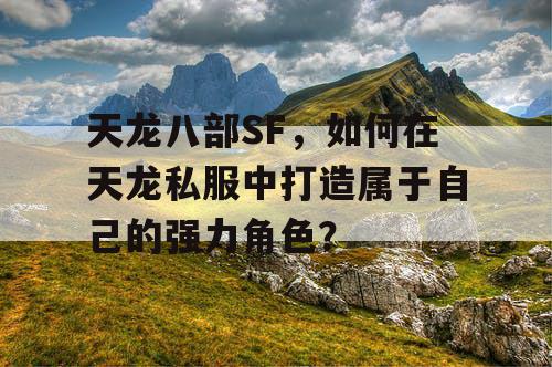 天龙八部SF，如何在天龙私服中打造属于自己的强力角色？