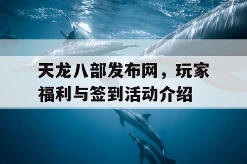 天龙八部发布网，玩家福利与签到活动介绍