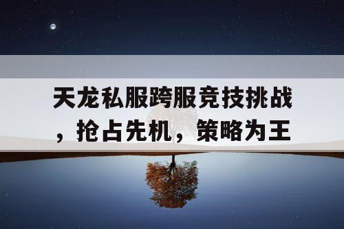 天龙私服跨服竞技挑战，抢占先机，策略为王