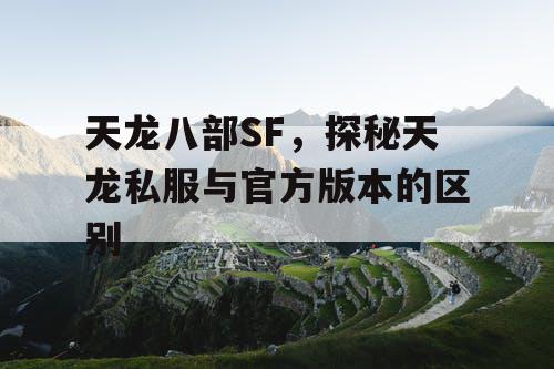 天龙八部SF，探秘天龙私服与官方版本的区别