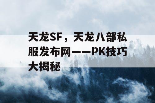 天龙SF，天龙八部私服发布网——PK技巧大揭秘