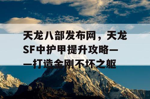 天龙八部发布网，天龙SF中护甲提升攻略——打造金刚不坏之躯