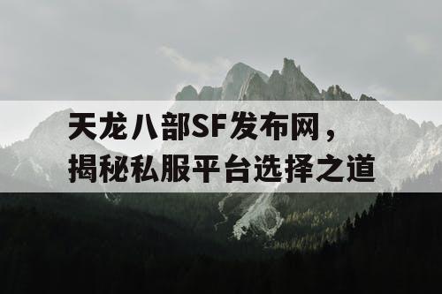 天龙八部SF发布网，揭秘私服平台选择之道