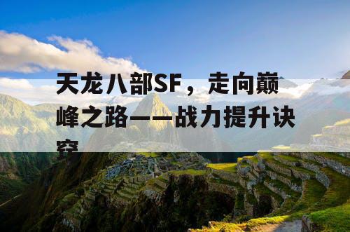 天龙八部SF，走向巅峰之路——战力提升诀窍