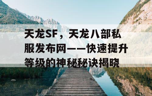 天龙SF，天龙八部私服发布网——快速提升等级的神秘秘诀揭晓