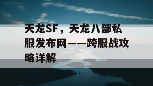 天龙SF，天龙八部私服发布网——跨服战攻略详解