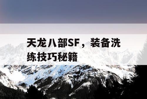 天龙八部SF，装备洗练技巧秘籍