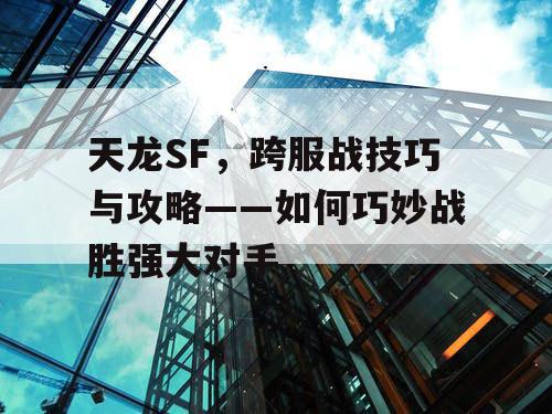 天龙SF，跨服战技巧与攻略——如何巧妙战胜强大对手