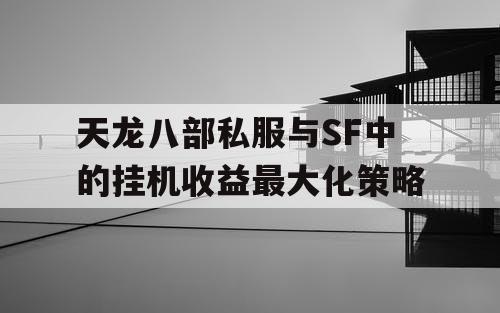 天龙八部私服与SF中的挂机收益最大化策略