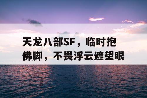 天龙八部SF，临时抱佛脚，不畏浮云遮望眼