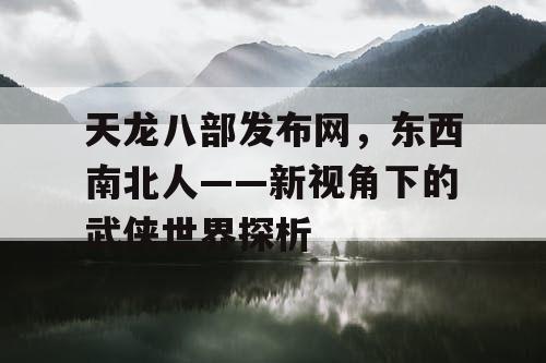 天龙八部发布网，东西南北人——新视角下的武侠世界探析