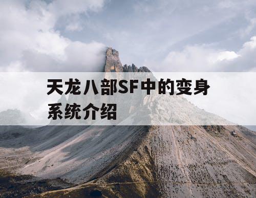 天龙八部SF中的变身系统介绍