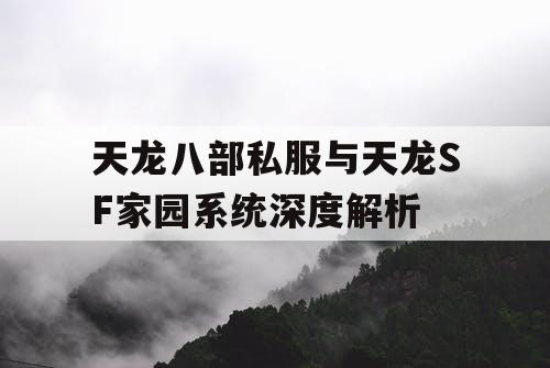 天龙八部私服与天龙SF家园系统深度解析