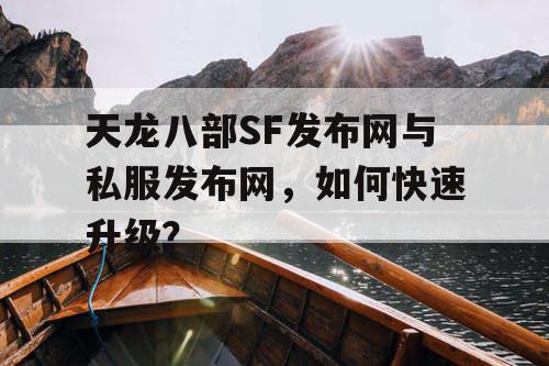 天龙八部SF发布网与私服发布网，如何快速升级？