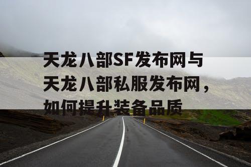 天龙八部SF发布网与天龙八部私服发布网，如何提升装备品质