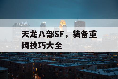 天龙八部SF，装备重铸技巧大全