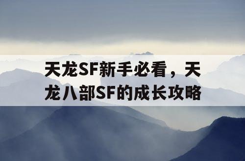 天龙SF新手必看，天龙八部SF的成长攻略