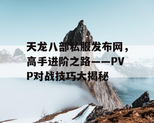 天龙八部私服发布网，高手进阶之路——PVP对战技巧大揭秘