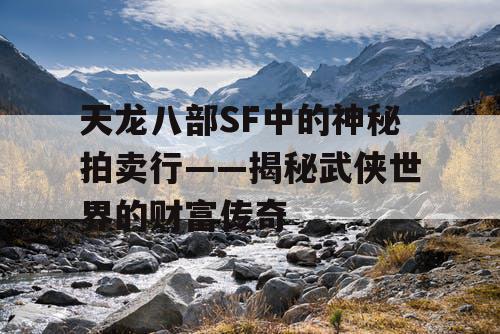 天龙八部SF中的神秘拍卖行——揭秘武侠世界的财富传奇