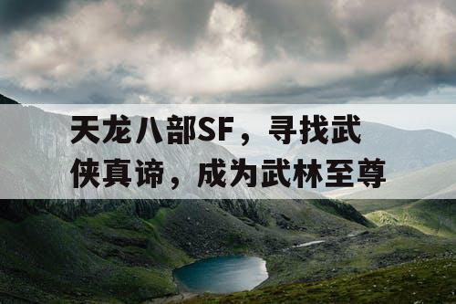 天龙八部SF，寻找武侠真谛，成为武林至尊