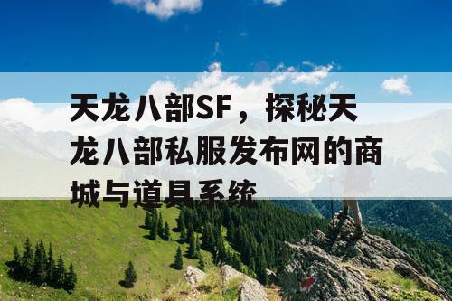 天龙八部SF，探秘天龙八部私服发布网的商城与道具系统