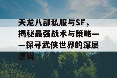 天龙八部私服与SF，揭秘最强战术与策略——探寻武侠世界的深层逻辑