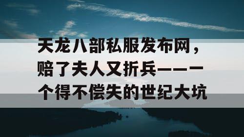 天龙八部私服发布网，赔了夫人又折兵——一个得不偿失的世纪大坑