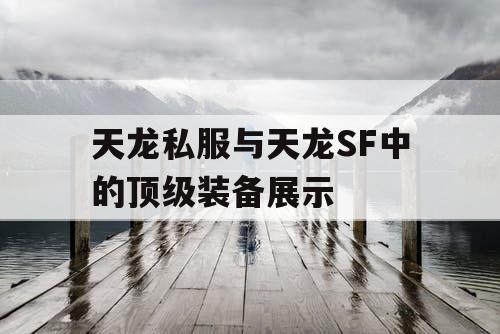 天龙私服与天龙SF中的顶级装备展示