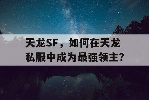 天龙SF，如何在天龙私服中成为最强领主？