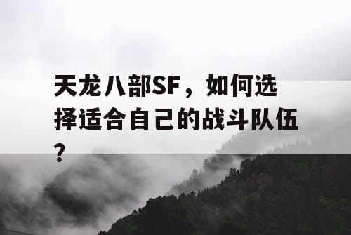 天龙八部SF，如何选择适合自己的战斗队伍？