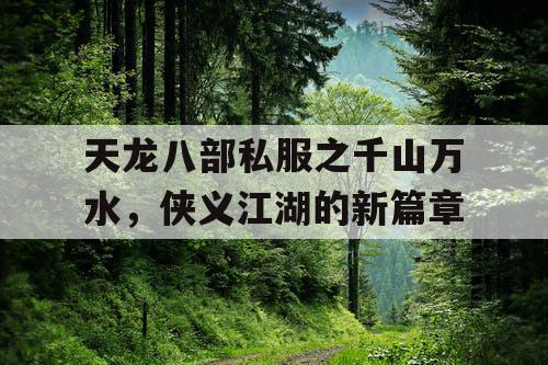 天龙八部私服之千山万水，侠义江湖的新篇章