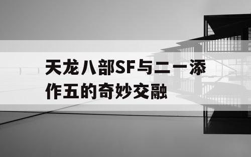 天龙八部SF与二一添作五的奇妙交融