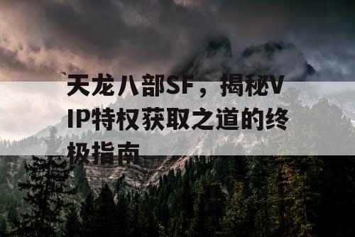 天龙八部SF，揭秘VIP特权获取之道的终极指南