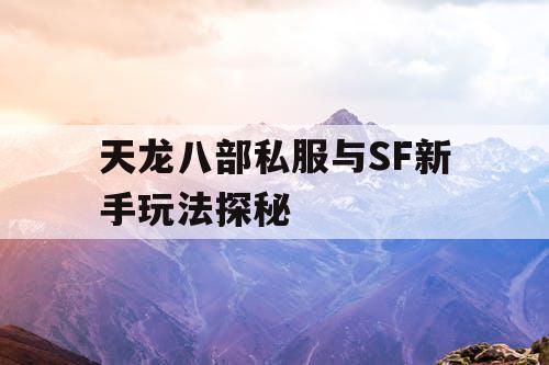 天龙八部私服与SF新手玩法探秘