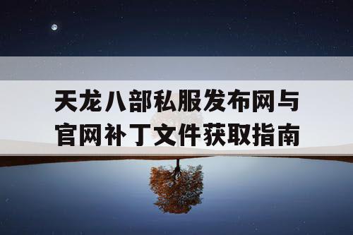 天龙八部私服发布网与官网补丁文件获取指南