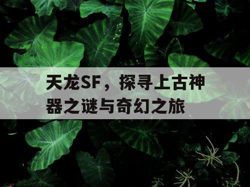 天龙SF，追寻上古神器之谜与奇妙探险之旅