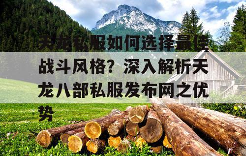 天龙私服如何选择最佳战斗风格？深入解析天龙八部私服发布网之优势