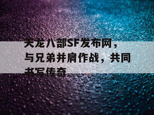 天龙八部SF发布网，与兄弟并肩作战，共同书写传奇