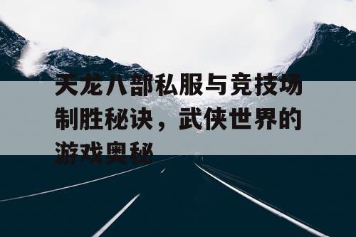 天龙八部私服与竞技场制胜秘诀，武侠世界的游戏奥秘