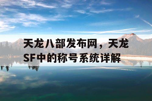 天龙八部发布网，天龙SF中的称号系统详解