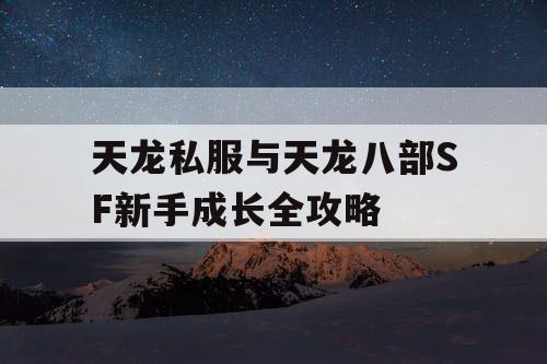 天龙私服与天龙八部SF新手成长全攻略