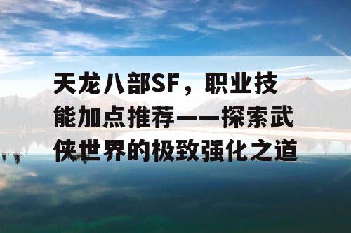 天龙八部SF，职业技能加点推荐——探索武侠世界的极致强化之道