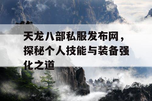 天龙八部私服发布网，探秘个人技能与装备强化之道