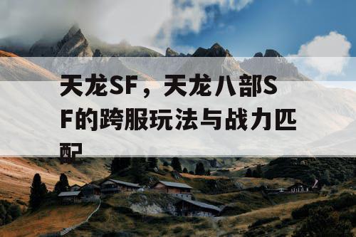 天龙SF，天龙八部SF的跨服玩法与战力匹配